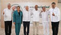 El presidente López Obrador junto a líderes de la región de América Latina y el Caribe.