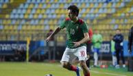 Jordan Carrillo, en un partido de México-Sub 23 en los Juegos Panamericanos 2023