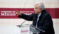 Andrés Manuel López Obrador, presidente de México, durante la entrega de Programas para el Bienestar en Ensenada el 11de noviembre de 2023.