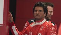 Carlos Sainz, de Ferrari, en las prácticas del Gran Premio de Las Vegas de Fórmula 1.