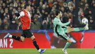 Santiago Giménez y el Feyenoord y Atlético de Madrid se midieron en el Estadio De Kuip en la Champions League