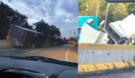 Este jueves 7 de diciembre, un tráiler se impactó contra el muro de contención en la autopista México-Cuernavaca, lo que ha dejado severa afectación vial con dirección a la CDMX.