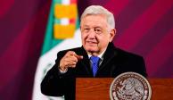 El presidente de México, Andrés Manuel López Obrador, durante su conferencia diaria matutina del pasado 14 de diciembre en Palacio Nacional