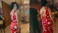 Fans perdonan a Ángela Aguilar por su espectacular vestido de lunares: 'los genes de la abuela'