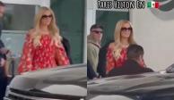 Paris Hilton se pasea en Monterrey y huye cuando la cuestionan por la lista de Epstein (VIDEO)