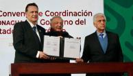 Gobierno Federal y Querétaro después de firmar el acuerdo para el innovador 'Sistema Batán, Agua para Todos'.