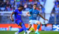 Una acción del Cruz Azul vs Mazatlán, J3 del Clausura 2024 de la Liga MX