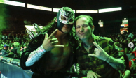 Corey Taylor, vocalista de Slipknot, acudió a la Arena México por invitación del CMLL.