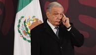 Andrés Manuel López Obrador, presidente de México, ofrece su conferencia de prensa este miércoles 13 de marzo del 2024, desde Palacio Nacional en la CDMX