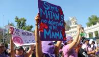Miles de mujeres marcharon del Angel de la Independencia al Zócalo, en su mayoría jóvenes demandaron alto a la violencia y a los feminicidios.