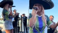 Karol G sorprende en Tequila, Jalisco, cantando con mariachis (VIDEO)