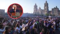 El presidente de México afirma que en las marchas del 8M las manifestantes 'se portaron muy bien'.