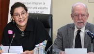 Ministros de la SCJN,  Lenia Batres y Juan Luis González Alcántara Carrancá