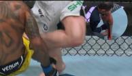El galés Jack Shore sufrió un terrible corte en la pierna en UFC 301.