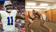 Micah Parsons, jugador de Cowboys, enfrenta a un sumo