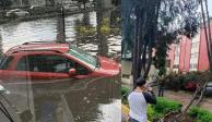 Este miércoles, las calles de Naucalpan quedaron inundadas las las calles tras las intensas lluvias que se registraron.