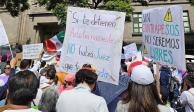 En días pasados, trabajadores del Poder Judicial marcharon del Monumento a la Revolución al Zócalo de la CDMX contra la reforma judicial.