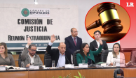 Este domingo la Comisión de Justicia avaló las leyes secundarias sobre reforma judicial.