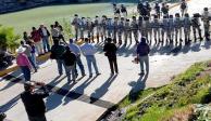 Enfrentan pobladores a la Guardia Nacional por presa La Boquilla