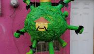 Coronavirus "infecta" las fiestas ahora en forma de piñata