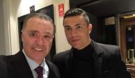 Cristiano Ronaldo con el gobernador de Sinaloa