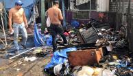 VIDEO: Se incendia campamento de damnificados del Multifamiliar Tlalpan