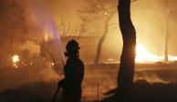 Miles de personas han huido de sus hogares en la isla griega de Evia cuando los incendios forestales ardieron sin control