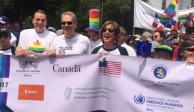 Embajadores encabezan marcha Orgullo Gay