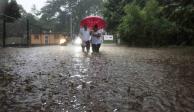 Fuertes lluvias azotan al estado de Tabasco.