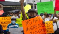 Trabajadores de bares y casinos de Nuevo León marcharon por las calles de Monterrey, pidieron que se reabran sus centros de trabajo