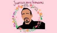 Ilustración difundida en redes sociales para exigir justicia por el asesinato de Giovanni López.