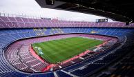 Panorámica del Estadio Camp Nou, casa del Barcelona.