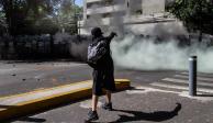 Manifestantes en Polanco, ayer.