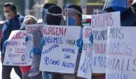 Manifestantes exigen insumos médicos para atender la epidemia de COVID-19 (Imagen ilustrativa)