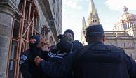 Manifestantes protestaron en Guadalajara por la muerte de Giovanni López.