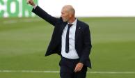 Zidane, en el partido de ayer ante el Eibar.