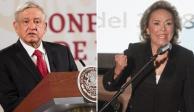 (Izq. a der.) El presidente de México, Andrés Manuel López Obrador y Elba Esther Gordillo