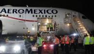 Un vuelo proveniente de China llegando a México en mayo.