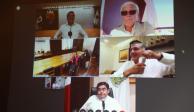 Gobernadores en reunión virtual.