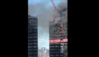 Reportan incendio en WTC de Bruselas, el 6 de agosto de 2020.