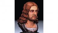 El modelo 3D del rostro del maestro renacentista.