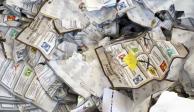 Boletas destruídas de las elecciones de 2012