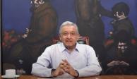 Andrés Manuel Lópe Obrador aseguró que "la pandemia desgraciada del COVID-19 va cediendo, y así los muestran los datos".