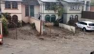 El agua se filtra en casas de Xalapa por las fuertes lluvias, ayer.