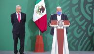 Encuentro entre el gobernador de Jalisco, Enrique Alfaro (der.) y el Presidente Andrés Manuel López Obrador, en julio pasado