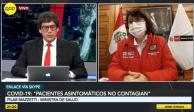 Entrevista televisiva con la Ministra de Salud de Perú