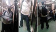 Mujer graba a acosador en el Metro