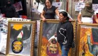 Erika&nbsp;Martínez aseguró que el cuadro fue pintado por su hija y recriminó al presidente que le indigne el cuadro y no la violación que sufrió la menor.