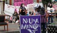En semanas anteriores grupos feministas tomaron las instalaciones de la Comisión Nacional de Derechos Humanos.
