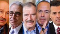 Carlos Salinas, Ernesto Zedillo, Vicente Fox, Felipe Calderón y Enrique Peña Nieto, expresidentes de México..